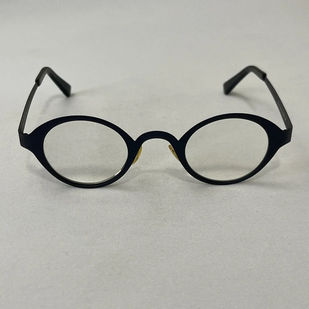 IYoko Inyake Glasses Eyeglasses FRAMES ONLY Round Matte Black Japan 40‎ 28 140